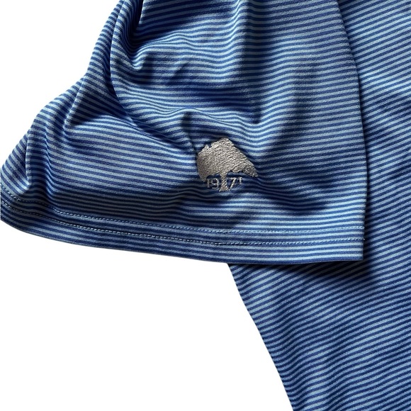 Holderness& bourne Golf Polo‎ Men's 2XL Blue Short Sleeve Golf Course Logo 1971 - Picture 2 of 6